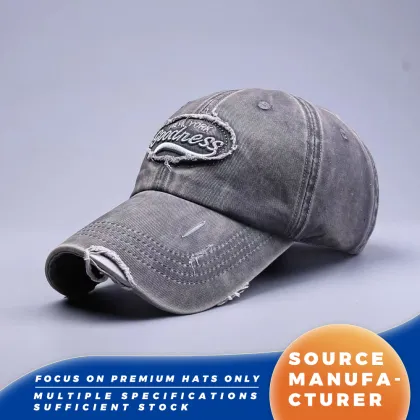 New York Goodness Washed Vintage Baseball Caps