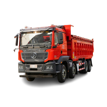 8X4 Diesel 350HP Engine Dump Truck with 12-Speed Manual Transmission, Aluminum Alloy 400L Fuel Tank & 31 Ton Cylinder Hydraulic Trailer