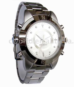 sports mp3 watch--metal band
