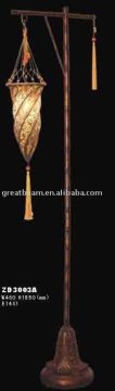 Featured standing lamp or floor lamp made of helix fabric and superb metal model ZD3003A