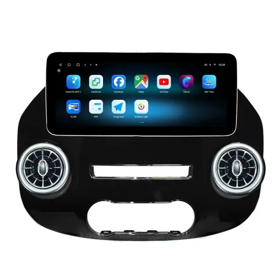 12.3 Inch CarPlay Android Auto Car DVD Player with 6G RAM 128G ROM for Benz Vito 2014-2020