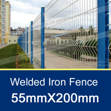 50mmX200mm Welded Iron Fence /55mmX200mm Garden Iron Fence