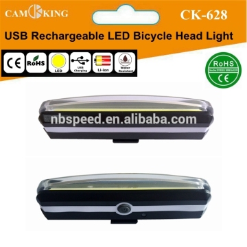 USB rechargeable bike headlight
