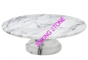 Unique Home Decor Cheap Marble Cake Footed Stand/Marble Cheese Stand/ Marble Fruit Stand