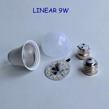 Materia prima de bombilla led de revestimiento de 9 W de alta calidad