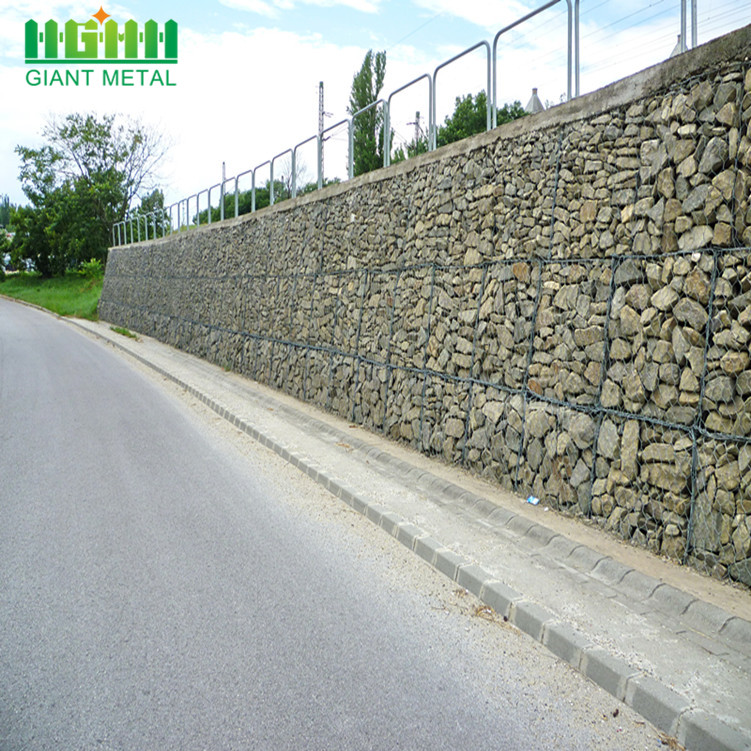 Woven Galvanized Gabion Box 1x1x0.5m for Saudi Arabia