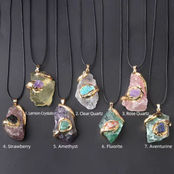 Extra large gold-plated crystal original stone