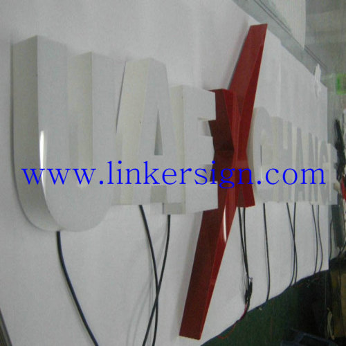 outdoor led resin advertising letter