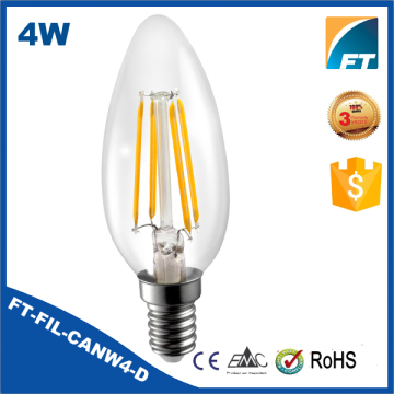 FT-FIL-CANW4-D 4W E14 AC110/230V Dimmable LED Filament Candle Bulb