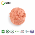 OEM ODM SKC012 %78 Akrilik Asit %12 Polyester %10 Yün Şantuk İplik Çevre Dostu Tüylenme Önleyici İplik Boyalı Halka Bükülmüş Tıknaz El