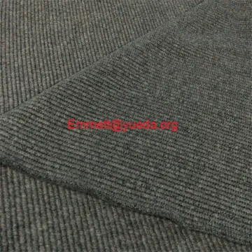 Grey color chunky jacquard knit boiled wool fabric for overcoat