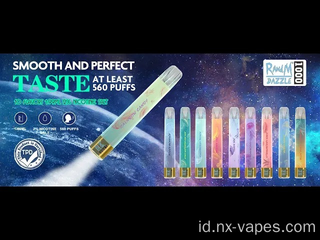 Randm Dazzle 1000 LED Disposable Vape Pod Device