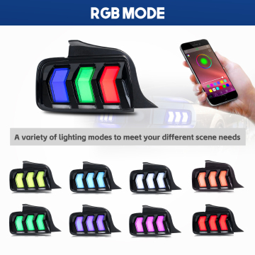 HCMotionz LED RGB TAYLAITS для Ford Mustang 2005-2009