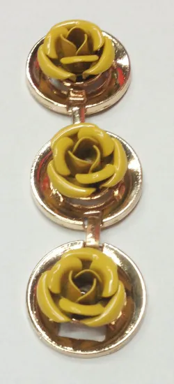 Chain Sandals with Yellow Flowers