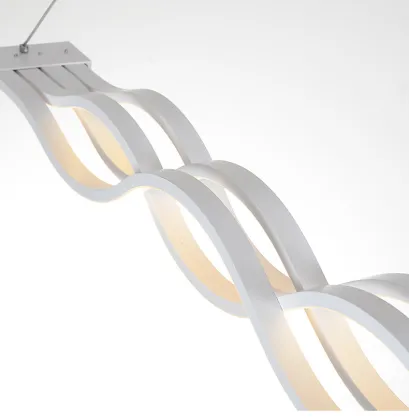 Shinetime Modern Minimalist Acrylic Wave Chandelier