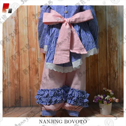 Pink and blue fantasy embroidery suit
