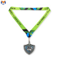 Personalised silver award medals best price