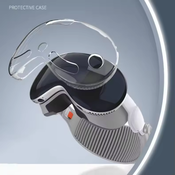 2024 Upgrade Transparent TPU Protective Cover for Apple Vision Pro: Durable Anti-Scratch Case for Headset and Glasses