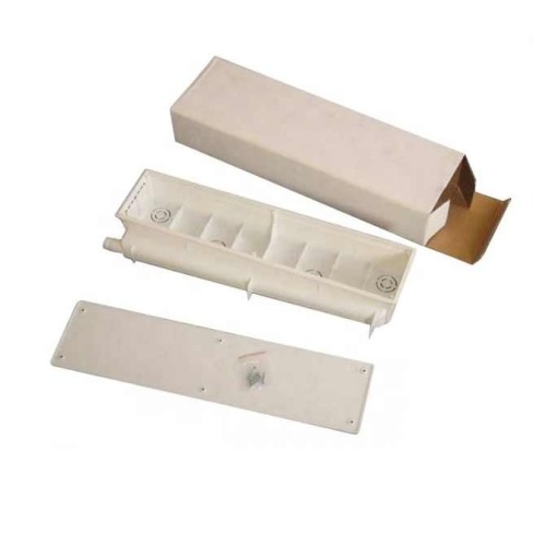 Universal installation white plastic box for air conditioner