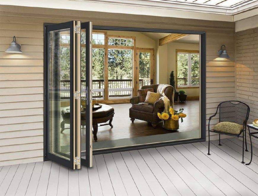 Lockable Aluminium Bi-Fold Patio Doors