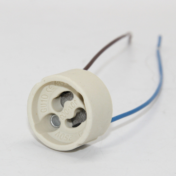Factory Price GU10 Lamp Holder 110-250V 2A Porcelain LED Lamp Socket