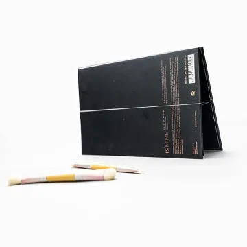 Hot Foil Black 6Colors Eyeshadow Palette Paper Boxes