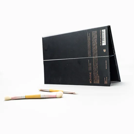 Hot Foil Black 6Colors Eyeshadow Palette Paper Boxes