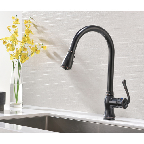 Premium Black All-in-One Pulld-Down-Wasserhahn