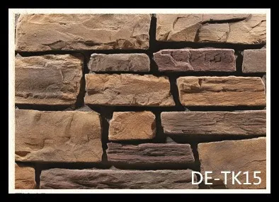 Durable artificial ledge stone for exterior wall house stone