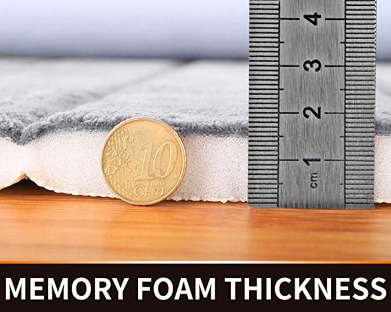 Memory Foam Bath Mat Straight Line Quilting 