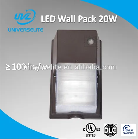 Wall Mount Outdoor Bronze LED 20W UL DLC listed WallPack LED Light