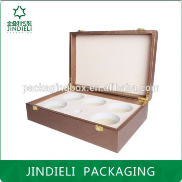 hot stamping beauty flower brown cosmetic box packaging