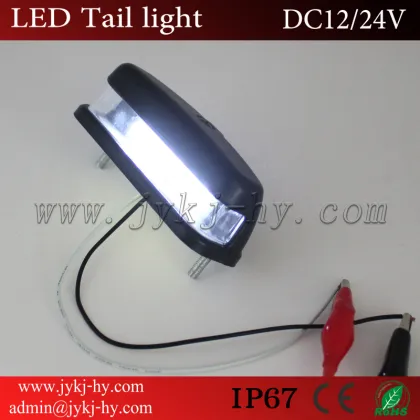 2017 Motorcycle LED license plate lighting 1w battery powered license plate light