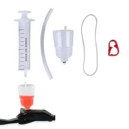 Bicycle Hydraulic Brake Bleed Tool Kit For Shimano, Tektro, Margura and Series Disc Brake System Use Mineral Oil Brake