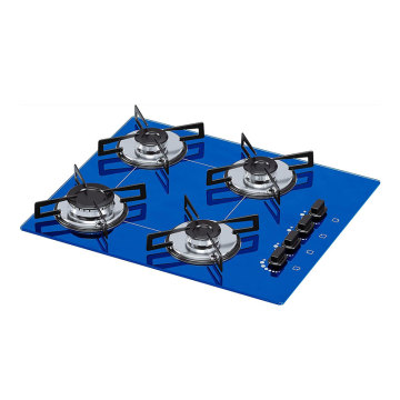 Built-in Gas Cooker with Tempered Glass Panel and 4 Burners - CE Certified