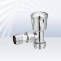 All-Copper Chrome-Plated Angle Radiator Valve