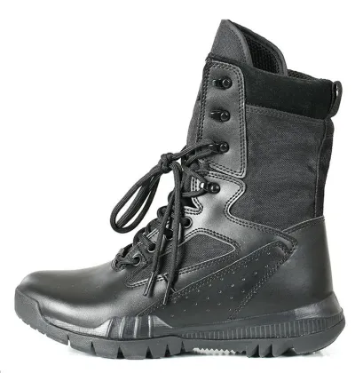 Custom Logo Coyote Leather Training Boots for Dropshipping