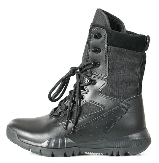 Custom Logo Coyote Leather Training Boots for Dropshipping