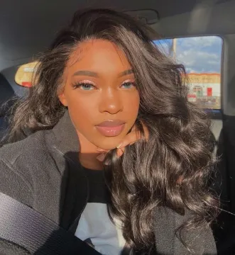 16inch Transparent Lace Front Human Hair Wigs Body Wave For Black Women Lace Frontal Wig Brazilian Loose Wave Lace Closure Wig