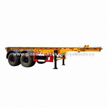 20ft Container Trailer, 2-axle FUWA/BPW Brand Axle, Load Capacity of 40 Tons, ISO/CCC-certified
