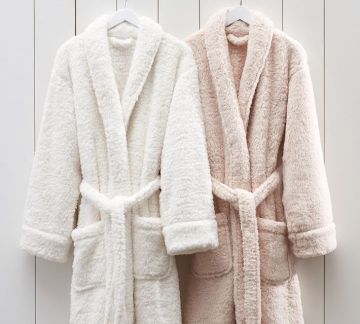 Custom Luxury Fluffy Fleece Winter Warm Bath Robe