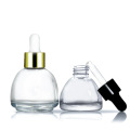 Botella de gotera de aceite esencial cosmética de vidrio de forma de pagoda