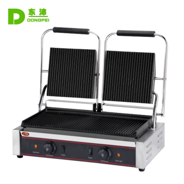 Modern Electric Double Contact Press Panini Grill untuk restoran
