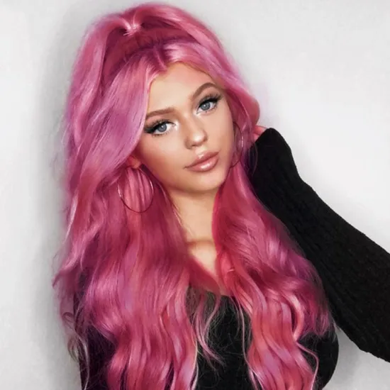 Vigorous Curly Accessories Wrap Around Drawstring Synthetic Wavy Clip On Long Magic Paste Ponytail Hair Extensions
