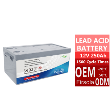 Batteria da 12V a carico di cavo in gelo 250 ah.