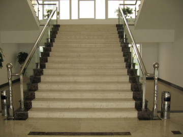 Office Building Stone Stairs