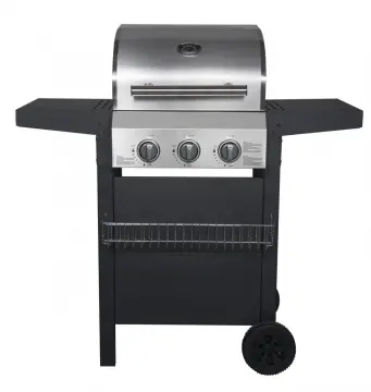 3 Burner Gas Grill with Folding Table