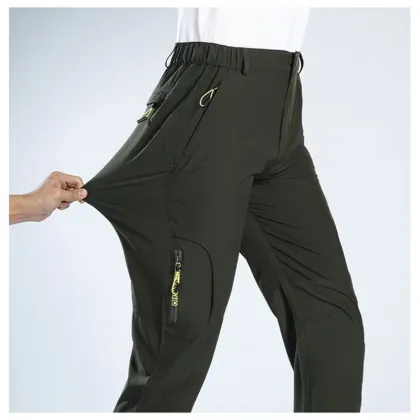 Men's Quick-Drying Cargo Pants for Outdoor Running and Fitness