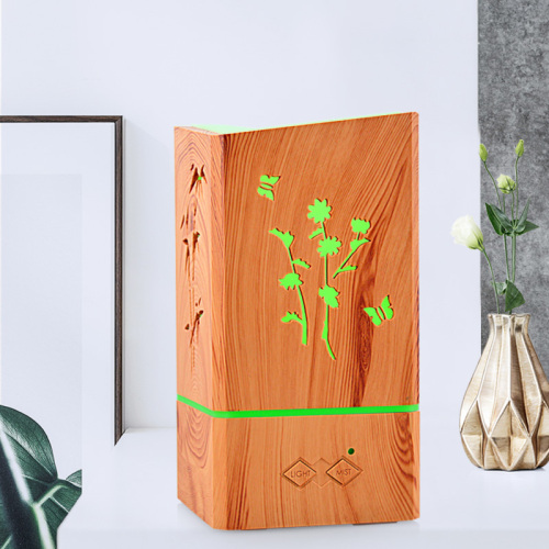 Square Wood Grain Lavender Essential Oil Natural Diffuser