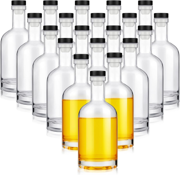 Custom 700ml Recyclable Transparent Spirits Bottle with Cork